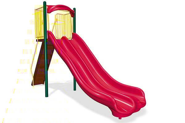 Freestanding 6' Double Velocity Wave Slide 1