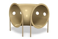 View 90 Degree Curved Crawl Tube slide