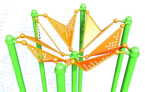 Inverted Tri-Faceted Hexagon Roof 1