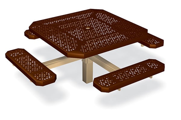 Single Pedestal Table ADA Inground 1