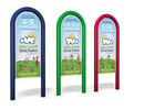 View Age Appropriate Sign Fiberglass slide