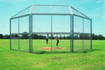View Chain Link Backstop 10' slide