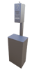 View Hand Sanitizer Station Post Mount With Receptacle Inground slide