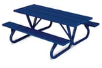 View 8' Heavy Duty Picnic Table slide