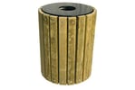 View Rustic Receptacle 32Gal Permanent slide