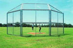 View Chain Link Backstop 10' slide
