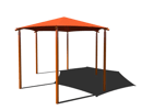 View Six Column Hexagon Shade slide