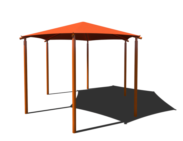 Six Column Hexagon Shade 