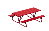 View Standard Table 6' Aluminum Painted slide