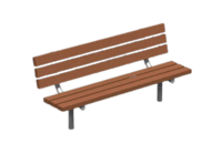 View Straight Leg Bench 6' Rdwd Painted slide