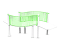 View Double Curved Bridge Right to Left slide