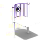 View Balcony Deck with Playwheel slide