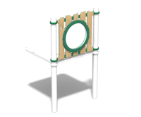 View Slat Barrier with Bubble slide