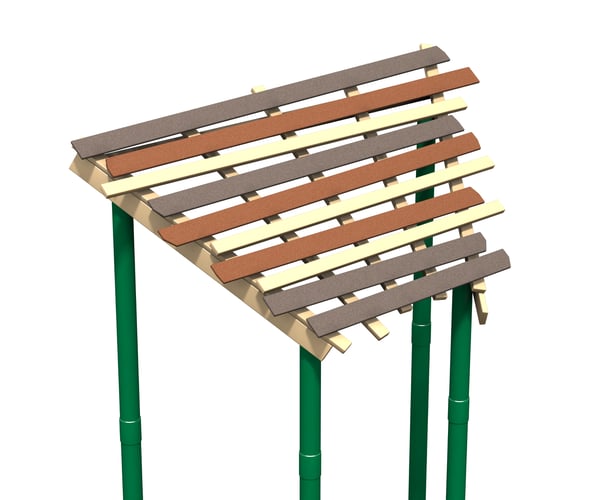 Half Hex Slat Roof 1