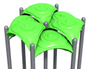 View Parasol Canopy Triangle Hex Roof slide