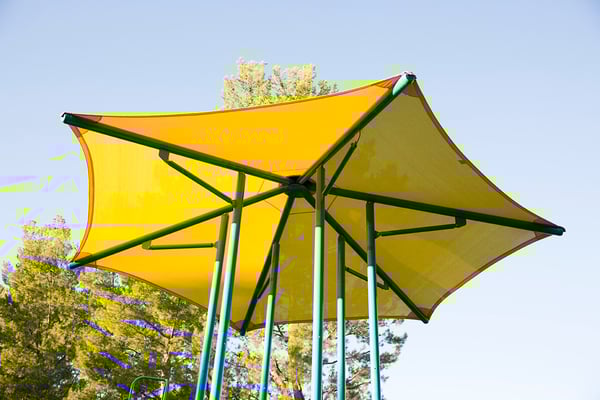 Hex Canopy Fabric Shade 2