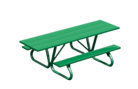 View ADA Table 6' Aluminum Slat slide