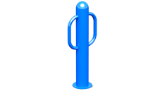 View Bollard 2-Loop Galvanized Surface Mount slide