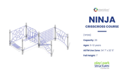 view Meridian Ninja Crisscross Course slide