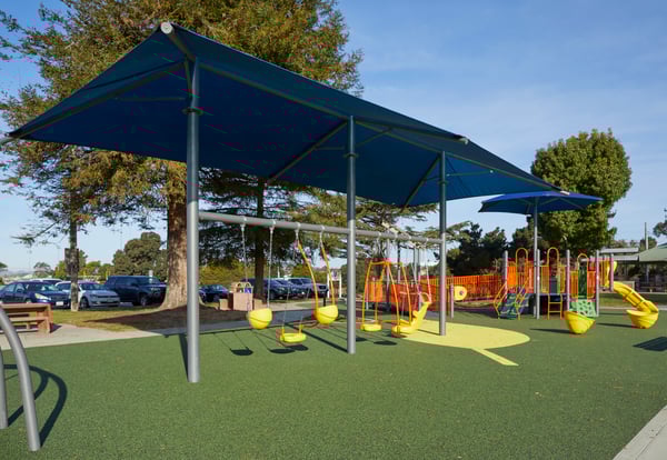 Shaded Swing Frame 2 Bay 2