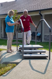 View Assisted Step Trainer slide