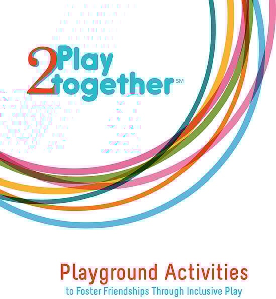 2Play Together logo with colorful half circles underneath on a white background
