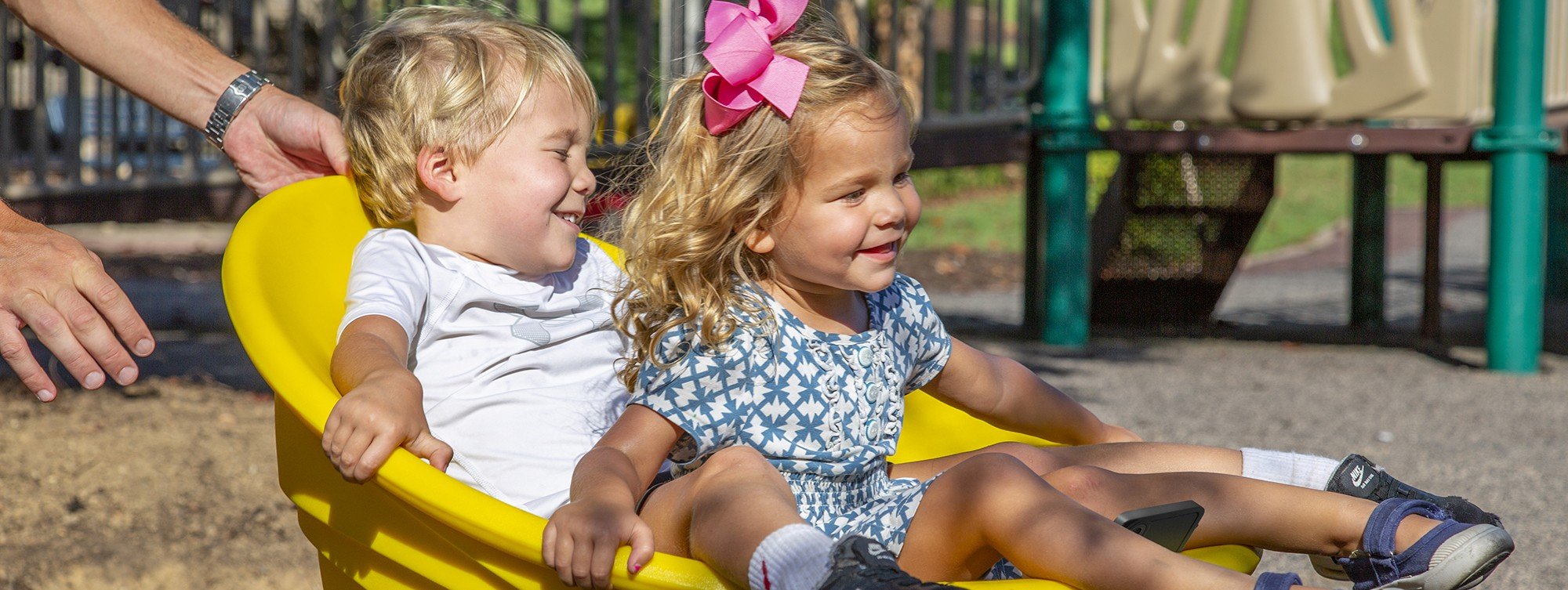 children playing in the park