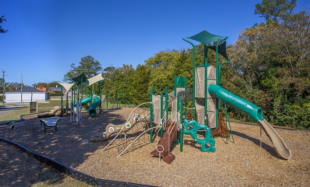 tan colored Origami Treetop park