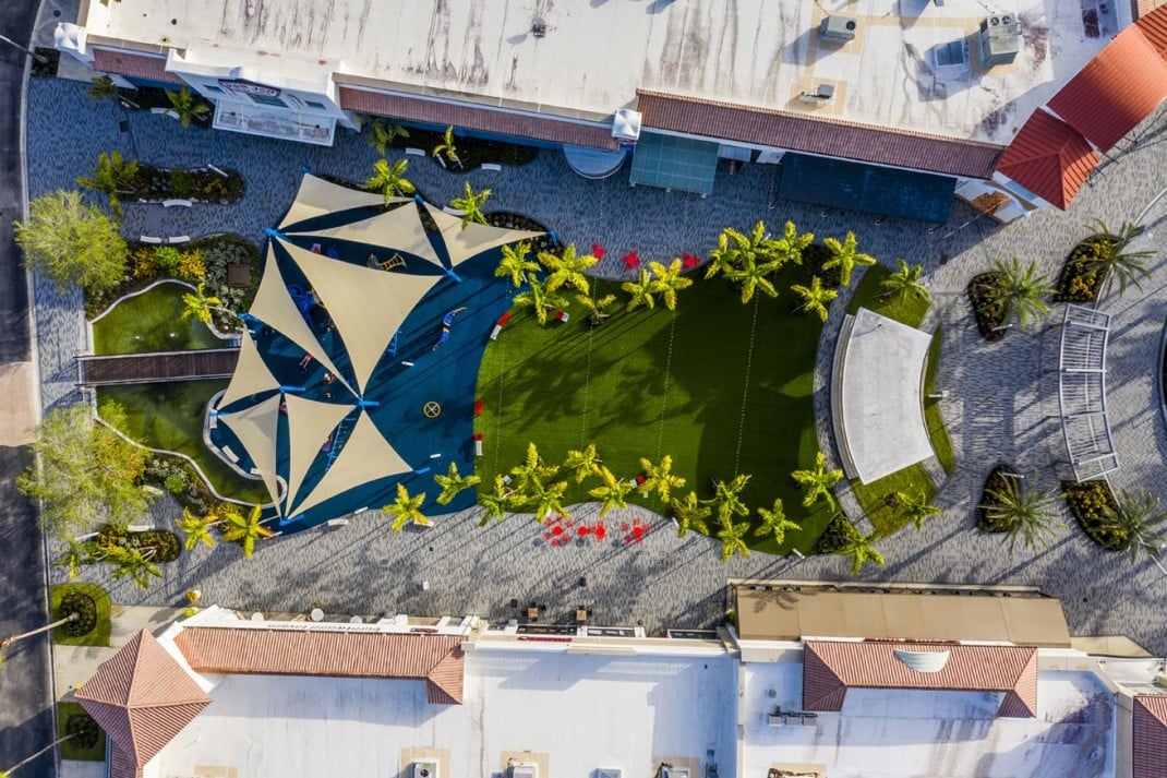 aerial view of Gulf Coast Mall Playground