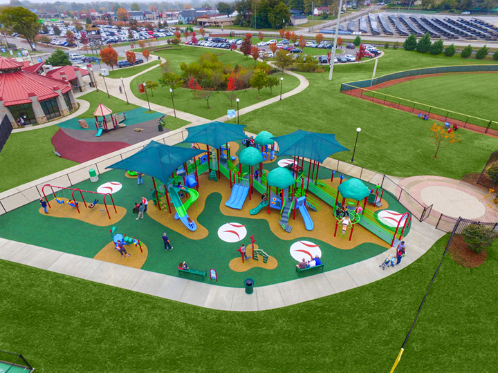 Miracle League Playground green colored