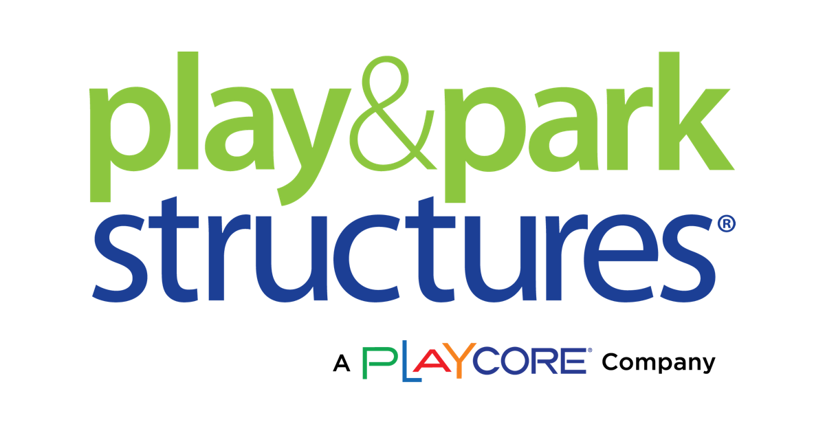 play and park logo with green and navy lettering