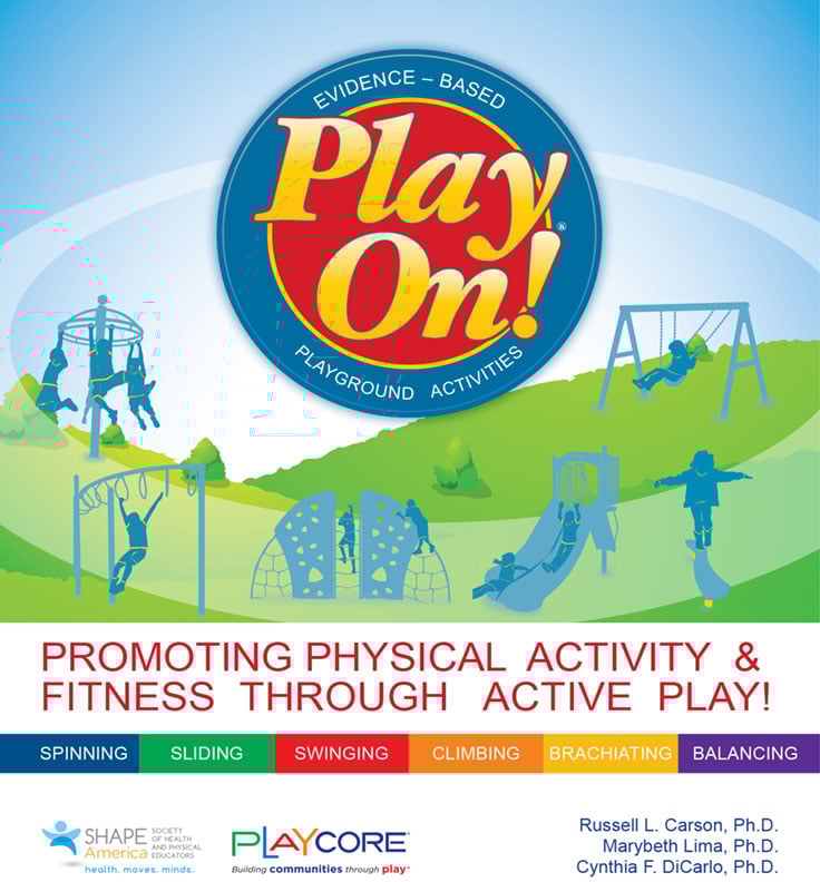 Play On! Evidence-Based Playground Activities multicolored logo